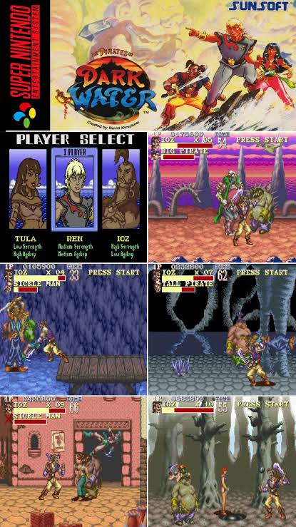 The Pirates of Dark Water SNES Video Game Cartridge Super Nintendo 1994