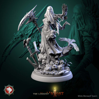 Plague Maiden – Female Necromancer – Miniature & Bust - The Longest Night