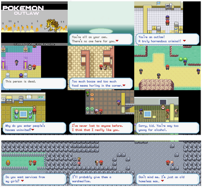 Pokemon Outlaw GBA ROM Hack Video Game Custom Gameboy Advance