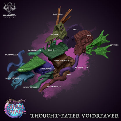 Thought-Eater Voidreaver – Nautiloid Ship Miniature