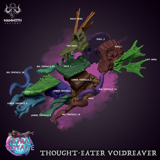 Thought-Eater Voidreaver – Nautiloid Ship Miniature