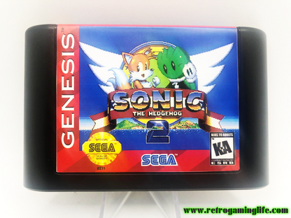 Quaver in Sonic the Hedgehog 2 Sega Genesis Repro Game Cart
