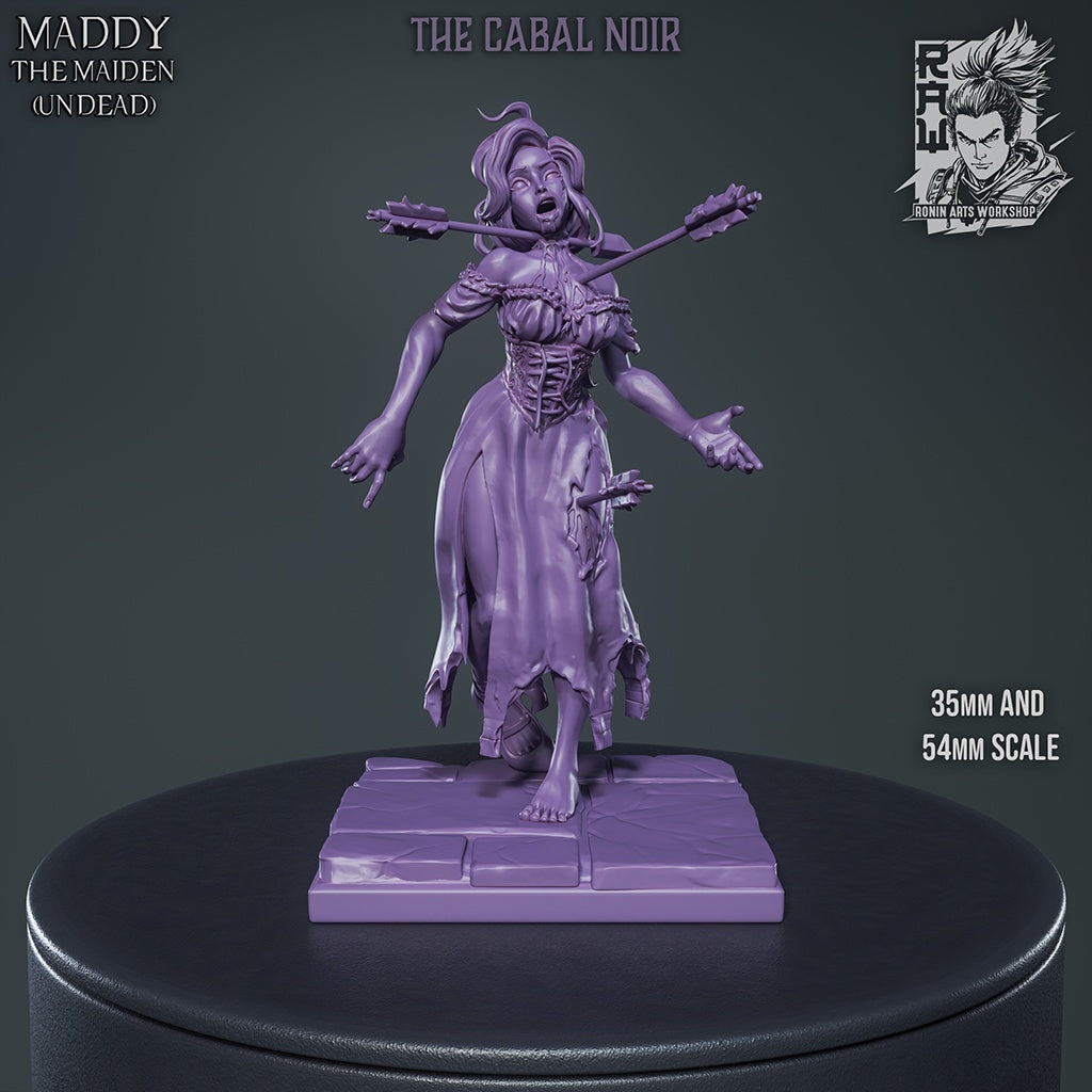 Maiden Maddy – Living & Undead Villager NPC – Miniature
