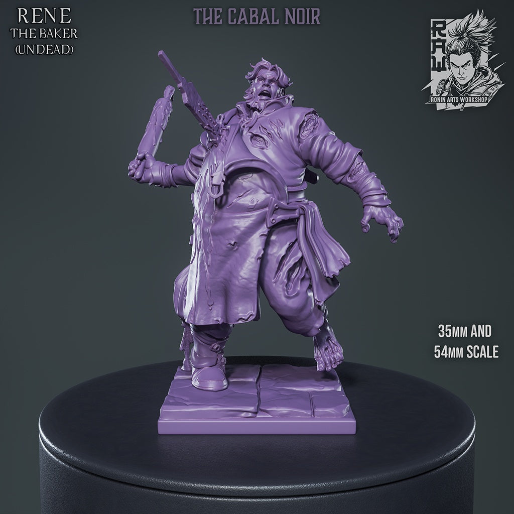 Rene the Baker – Human & Undead Villager NPC – Miniature