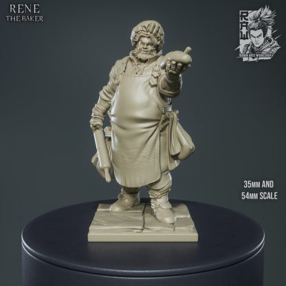 Rene the Baker – Human & Undead Villager NPC – Miniature