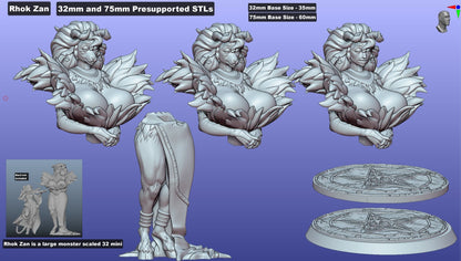 Rhok Zan - Lovecraftian Pin-Up
