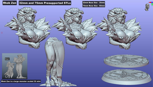 Rhok Zan - Lovecraftian Pin-Up