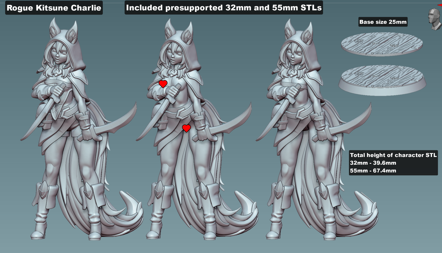 Kitsune Rogue - Charlie (NSFW/SFW 18+)