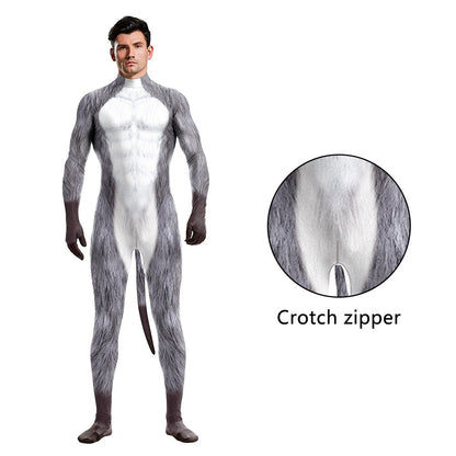 Animal-Print Jumpsuit Costumes, XXL and XXXL
