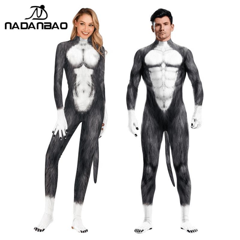 Animal-Print Jumpsuit Costumes, XXL and XXXL