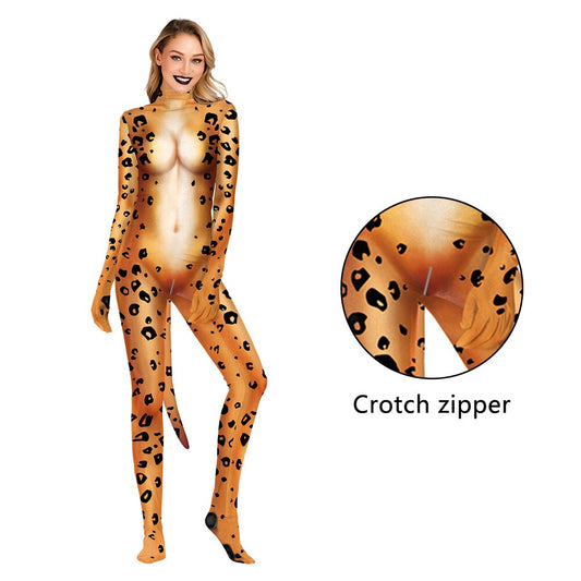 Animal-Print Jumpsuit Costumes, XXL and XXXL