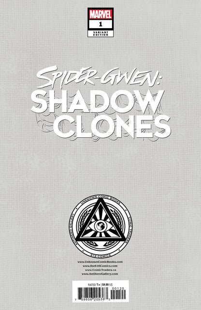 Spider-Gwen: Shadow Clones #1 Unknown Comics Kael Ngu Exclusive Virgin Var (03/01/2023)