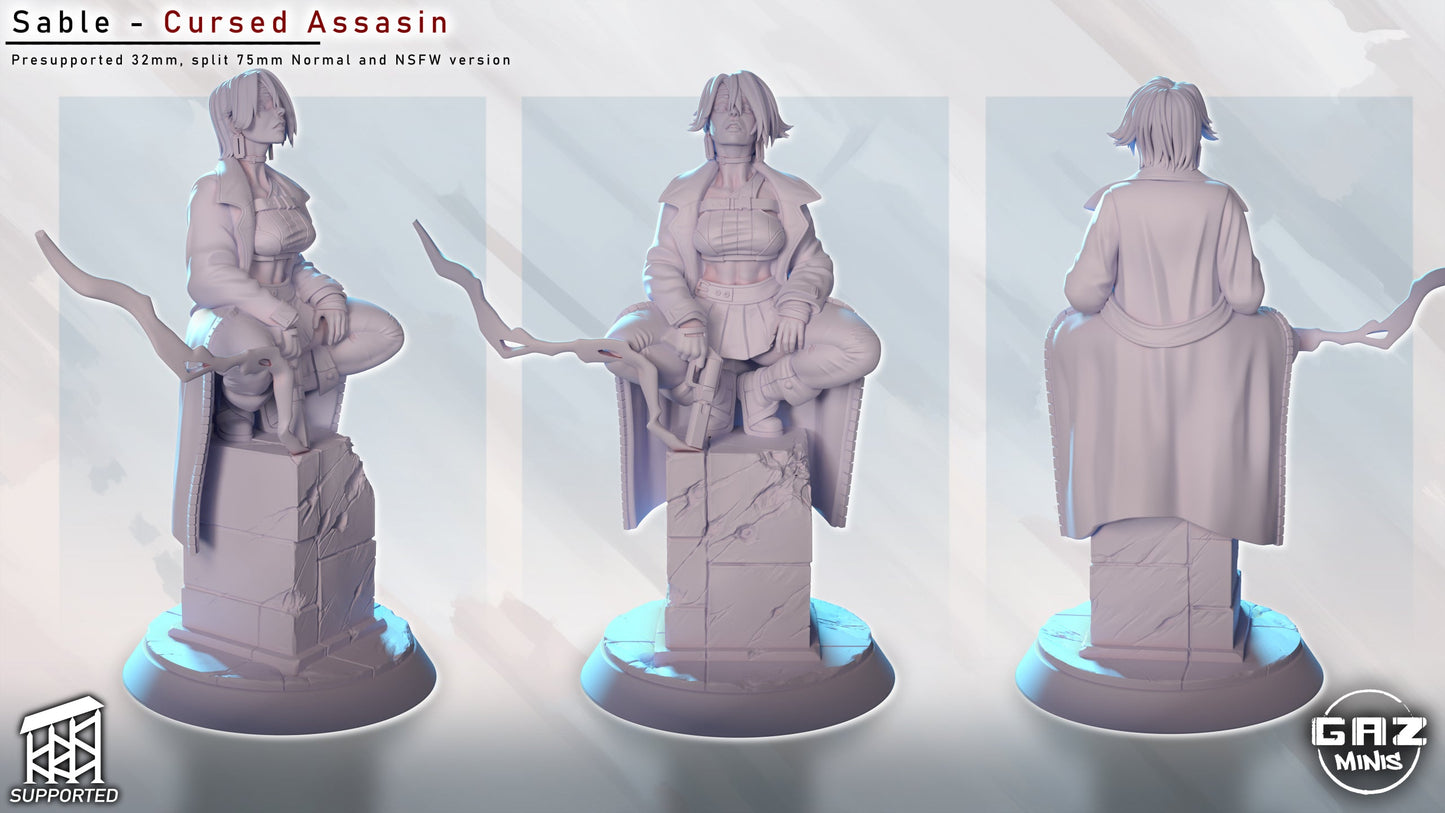 Sable - Cursed Assassin (SFW/NSFW 18+ Only)