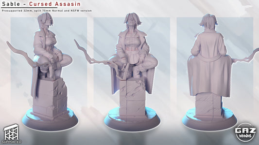 Sable - Cursed Assassin (SFW/NSFW 18+ Only)