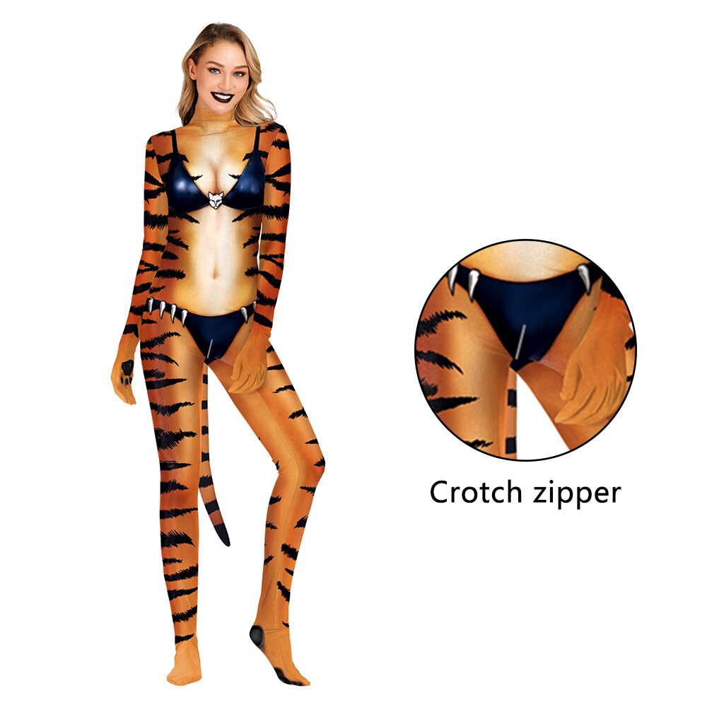 Animal-Print Jumpsuit Costumes, XXL and XXXL