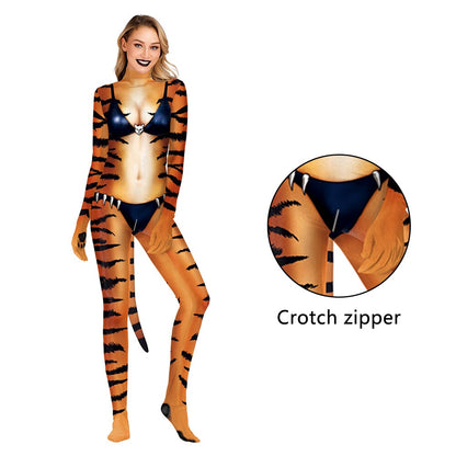Animal-Print Jumpsuit Costumes, XXL and XXXL