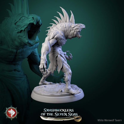 Scaled Gunners – Reptilian Gunner Pirates – Swashbucklers of the Seven Seas – Miniatures