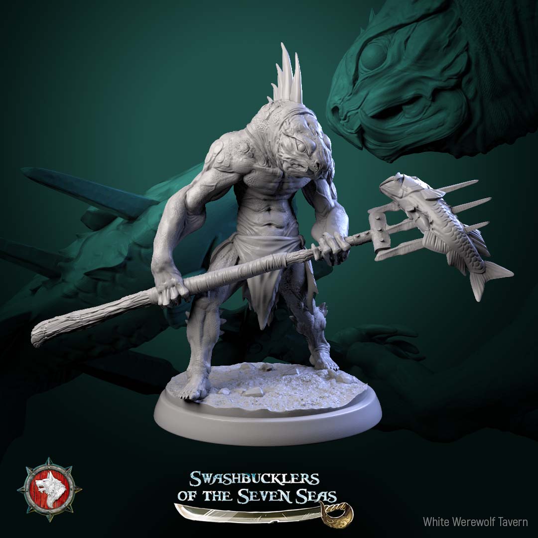 Scaled Gunners – Reptilian Gunner Pirates – Swashbucklers of the Seven Seas – Miniatures
