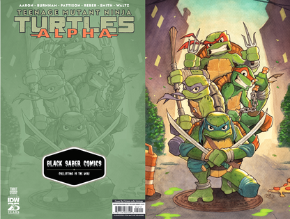 Teenage Mutant Ninja Turtles: Alpha Variant RI  Black Saber Comics Chrissie Zullo Uminga ltd 500