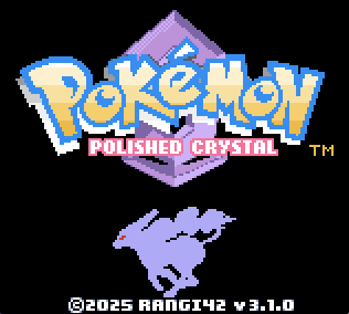 Pokemon Polished Crystal V3.2.1 Faithful Edition Gameboy Color Reproduction