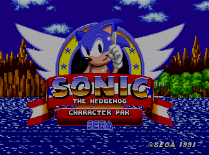 Sonic the Hedgehog Character Pack Sega Genesis Video Game Cart