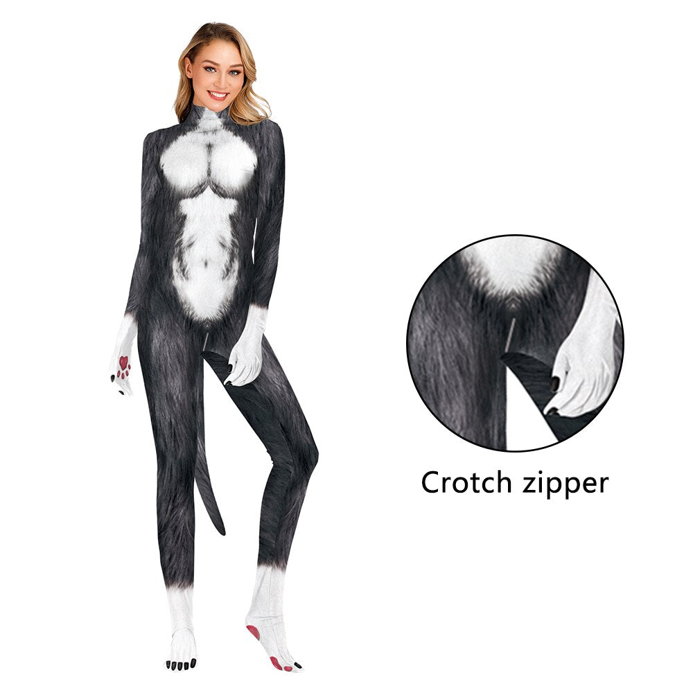 Animal-Print Jumpsuit Costumes, XXL and XXXL