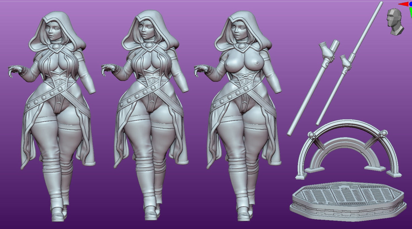 Shadowborn Ravyneth – Darth Talon Inspired Sith Sorceress – Star Wars Dark Side Miniature (SFW/NSFW 18+ Only)