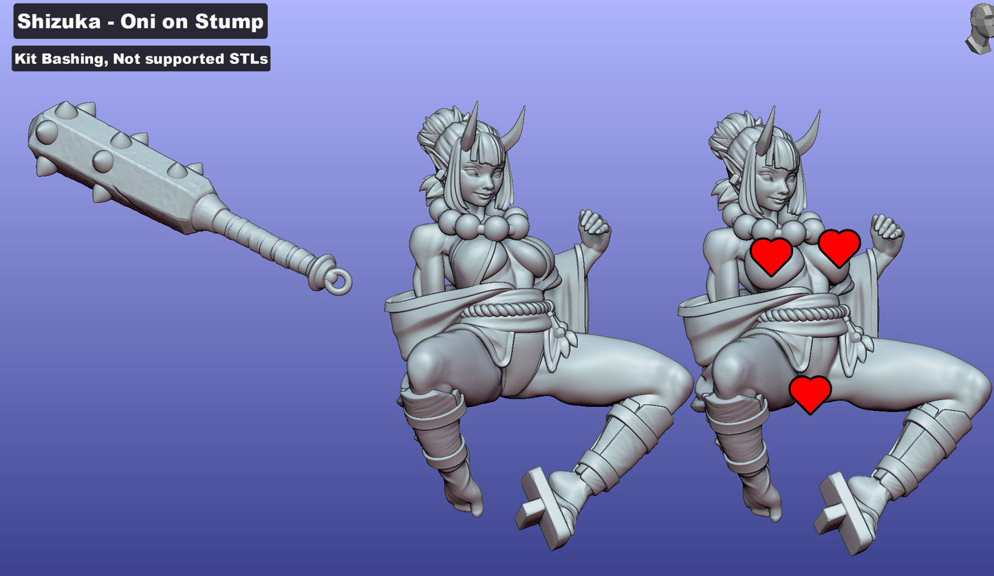 Shizuka - Oni on a Stump (SFW/NSFW 18+)