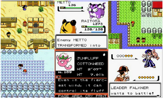 Pokemon Silver 97 Reforged GBC Video Game Gameboy Color ROM Hack