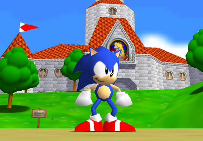 Super Mario 64: Sonic Edition Plus (Nintendo 64 Reproduction Game)