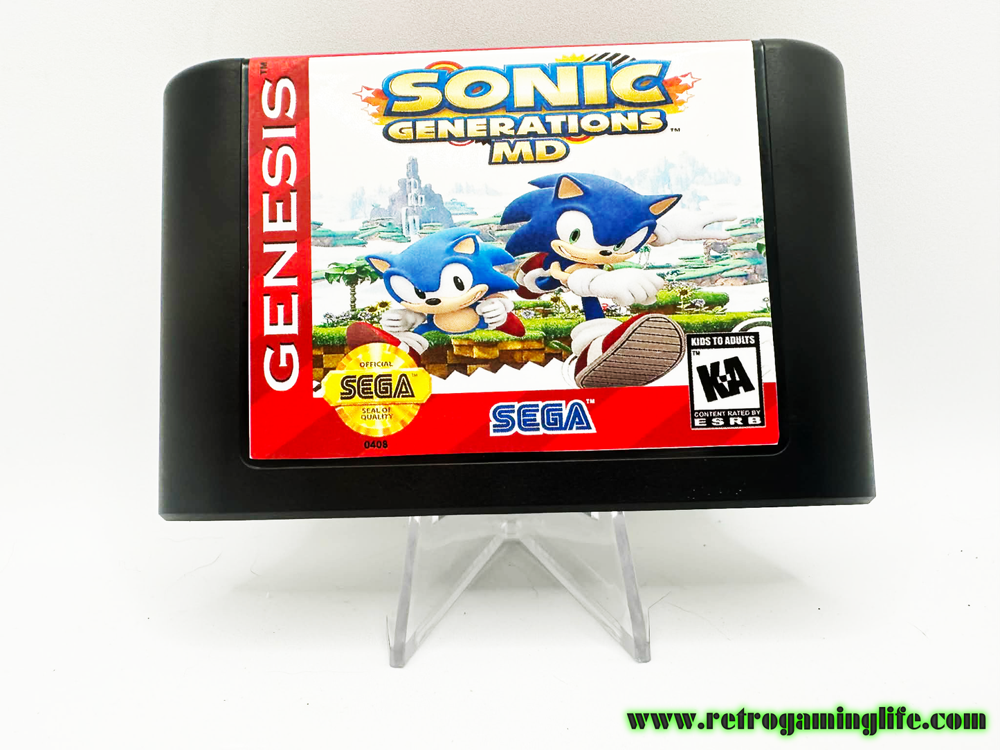 Sonic Generations MD – Sega Genesis Reproduction Cartridge
