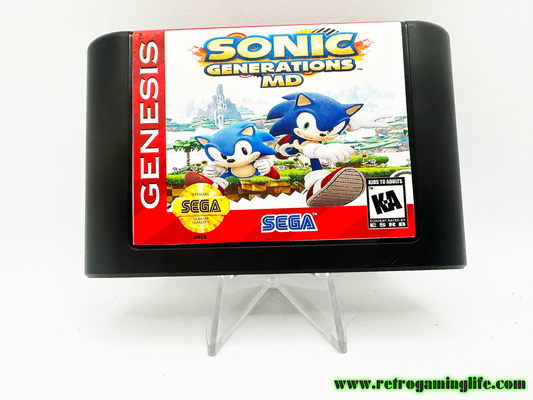 Sonic Generations MD – Sega Genesis Reproduction Cartridge