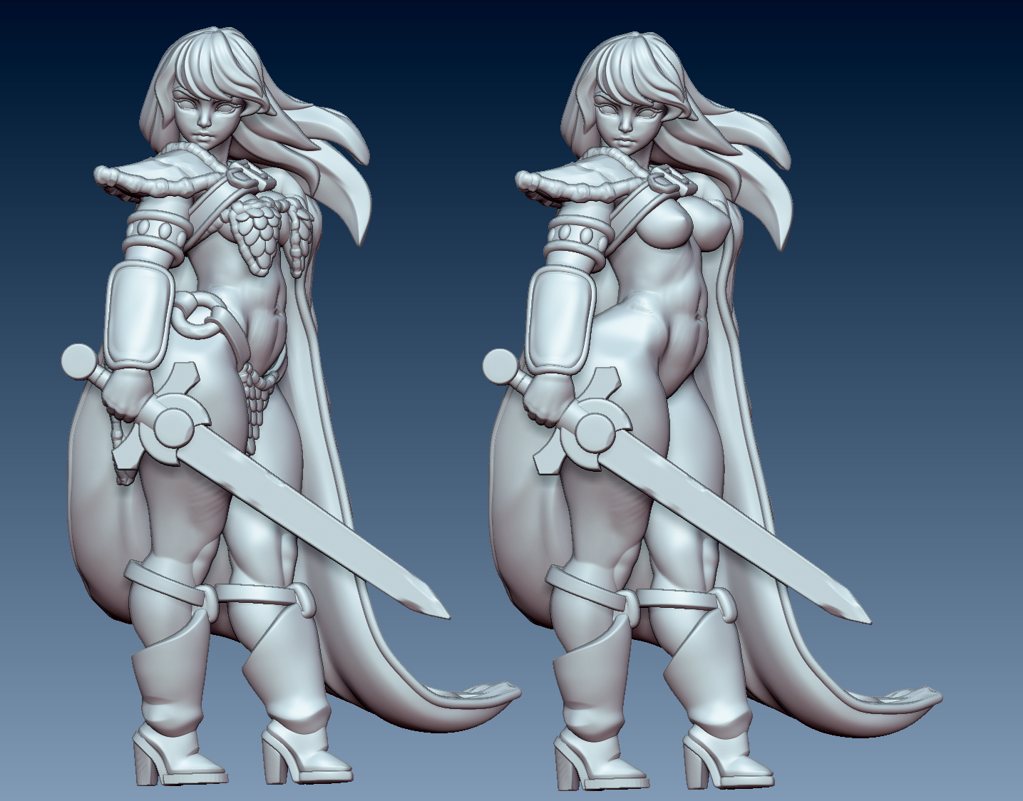 Sonya Grace Human Barbarian Miniature - Pin-Up (SFW/NSFW 18+)