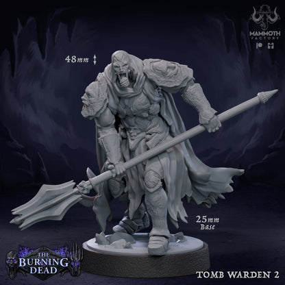 Tomb Warden – The Burning Dead Undead Guardian Miniatures