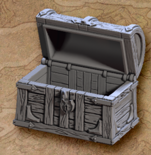 Treasure Chests and Mimic Miniatures