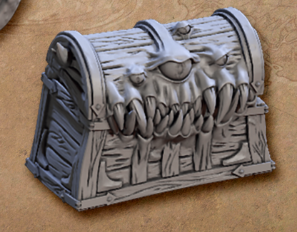 Treasure Chests and Mimic Miniatures