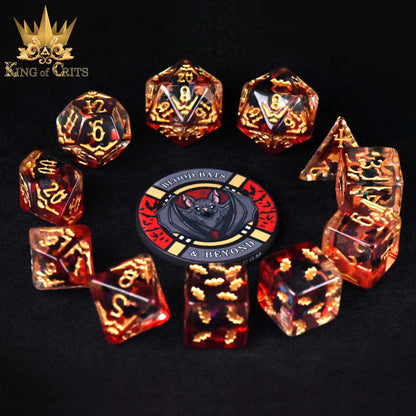 Blood Bats & Beyond 11 Dice Set