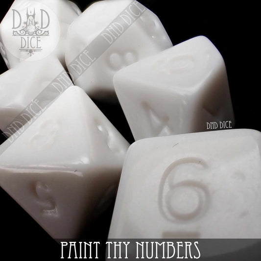Paint Thy Numbers Dice Set