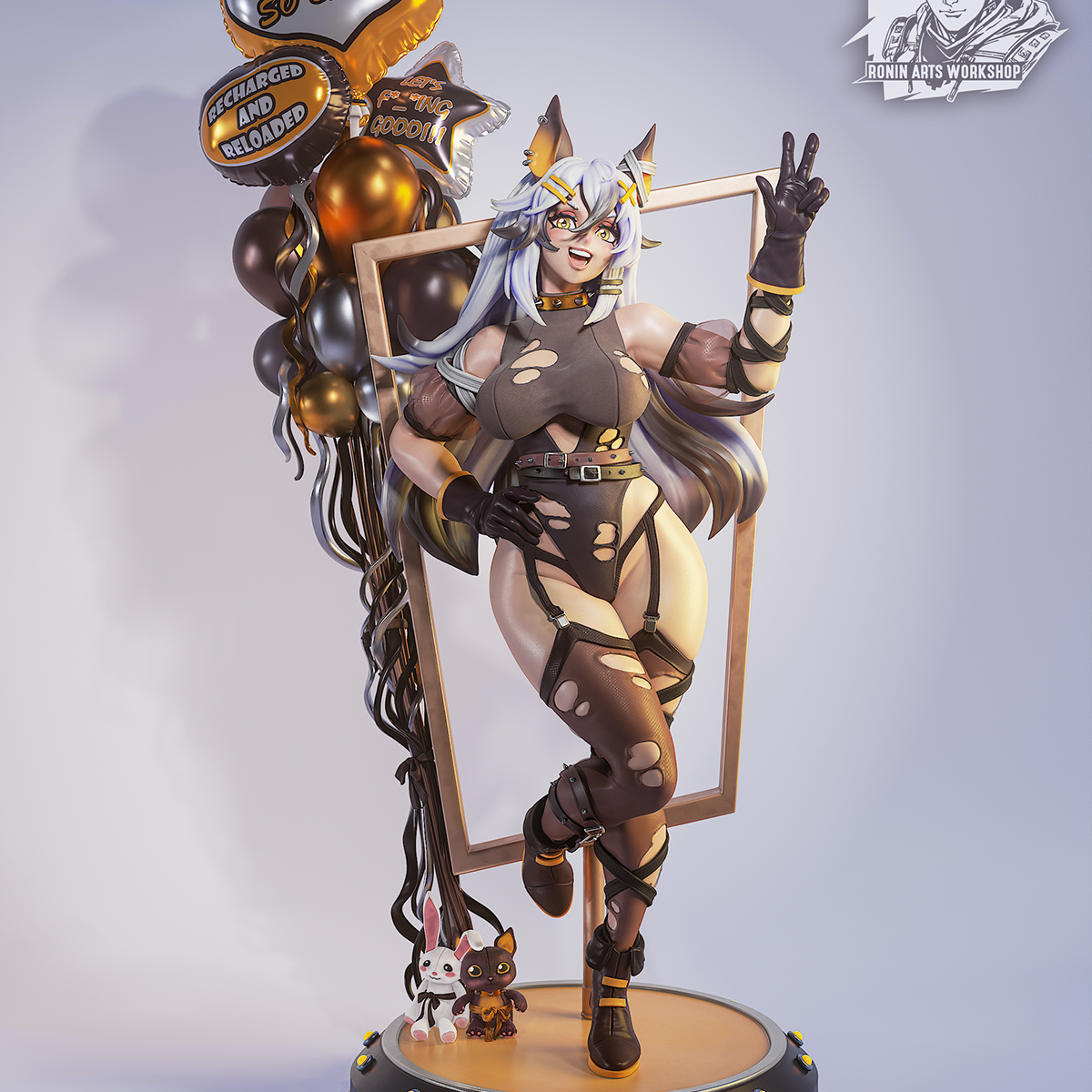 Winnie - Catgirl Pinup (SFW/NSFW 18+) - 75mm & 120mm scale