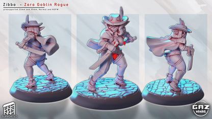 Zibbo Zoro - Goblin Rogue Miniature