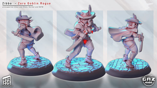 Zibbo Zoro - Goblin Rogue Miniature