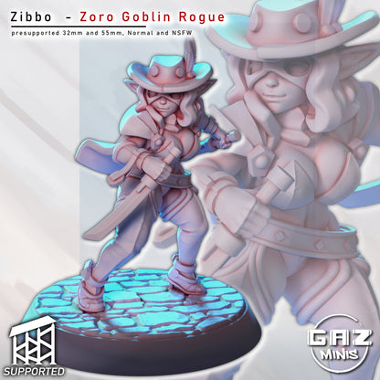 Zibbo Zoro - Goblin Rogue Miniature