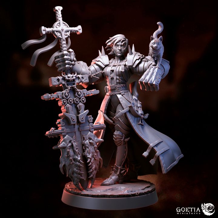 Ada Van Heidegger – Human Monster Hunter – Resin Tabletop Miniature
