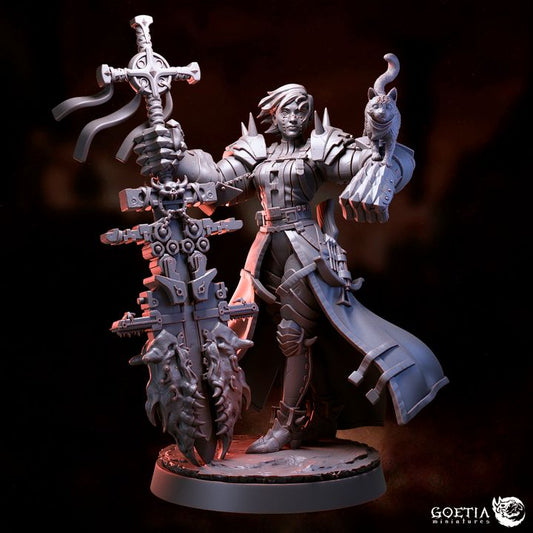 Ada Van Heidegger – Human Monster Hunter – Resin Tabletop Miniature