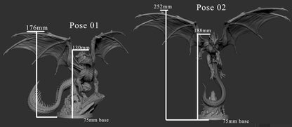 Adult Red Dragon Miniatures