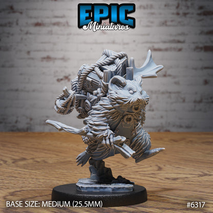 Adventurer Hamster – Beastfolk Ranger – Resin Tabletop Miniature