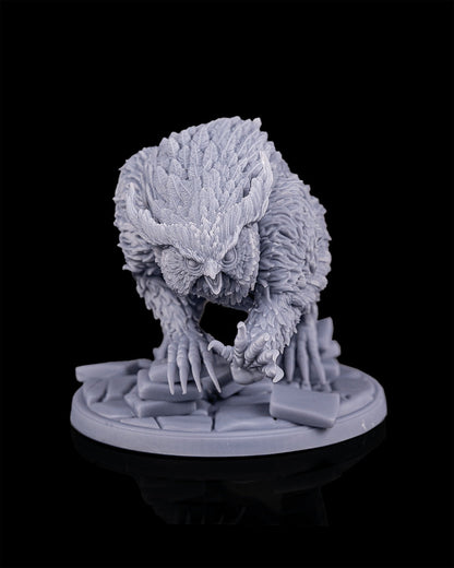Avian Ogre – Owlbear – Beldrad's Bag of Beasts – Monstrosity Miniature