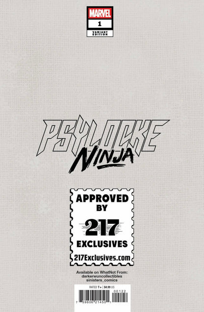 Psylocke: Ninja #1 Joseph Michael Lisner Exclusive Var (01/21/2026)