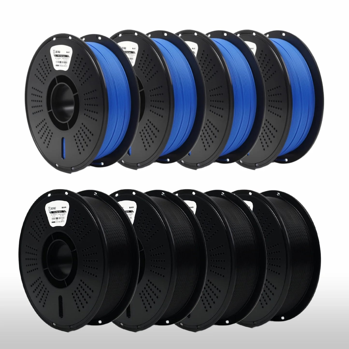 8 x 1kg High Speed PLA Pack - 2 Color Selection (4 per color) - IIID Max & Fremover