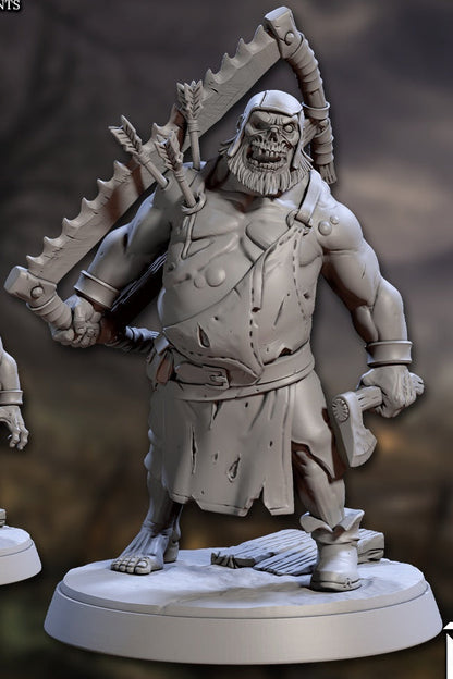 Bloated Zombie – Dungeons & Dragons Monster – Resin Tabletop Miniature